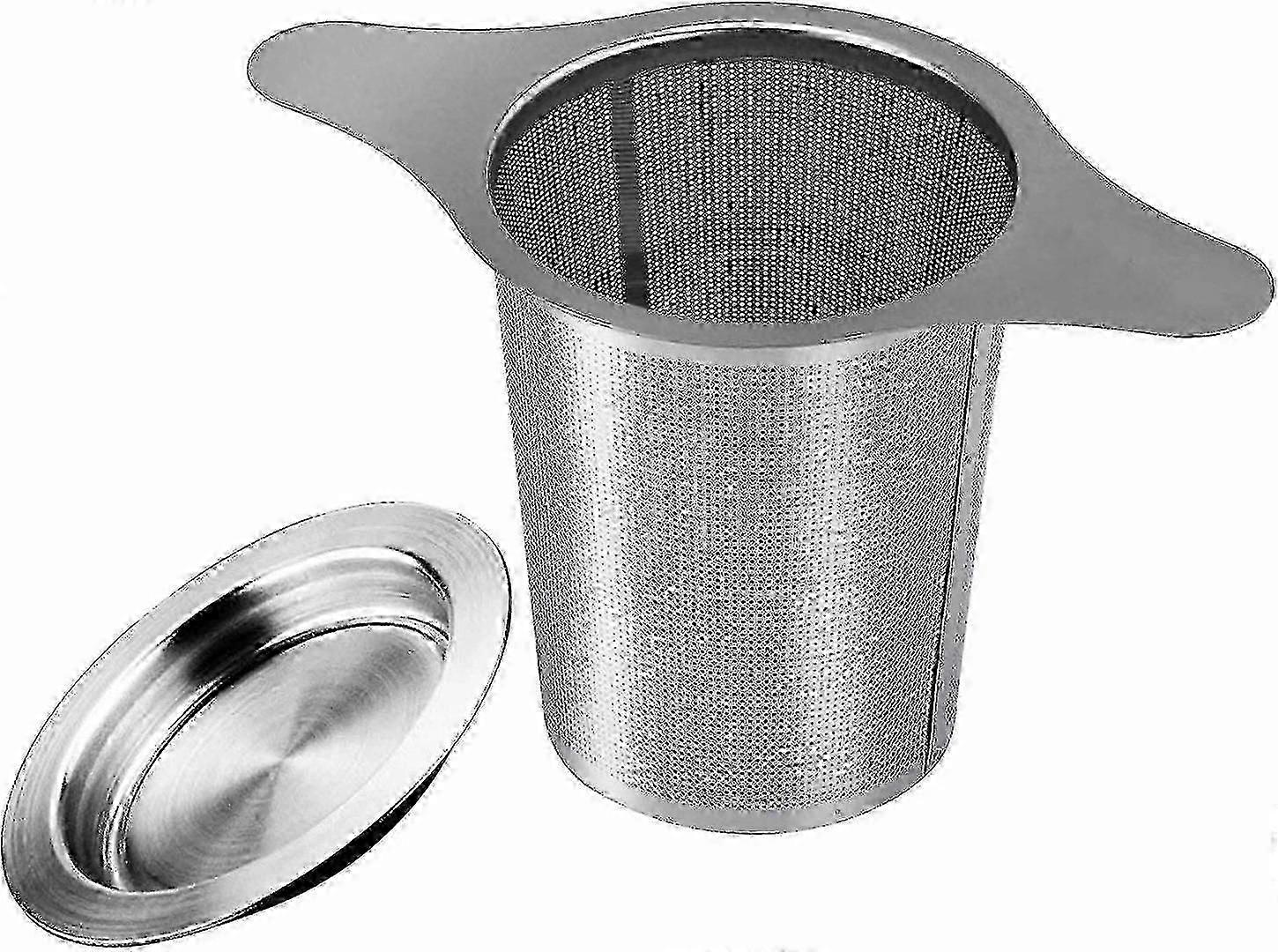 Stainless Steel Tea Strainer with Lid for Cups