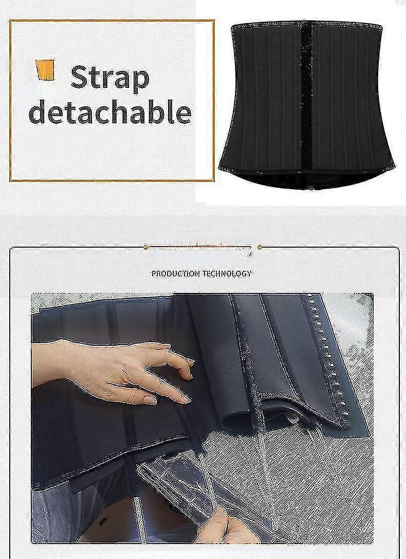 Kaski Removable 25 Bone Rubber Band, Latex Corset