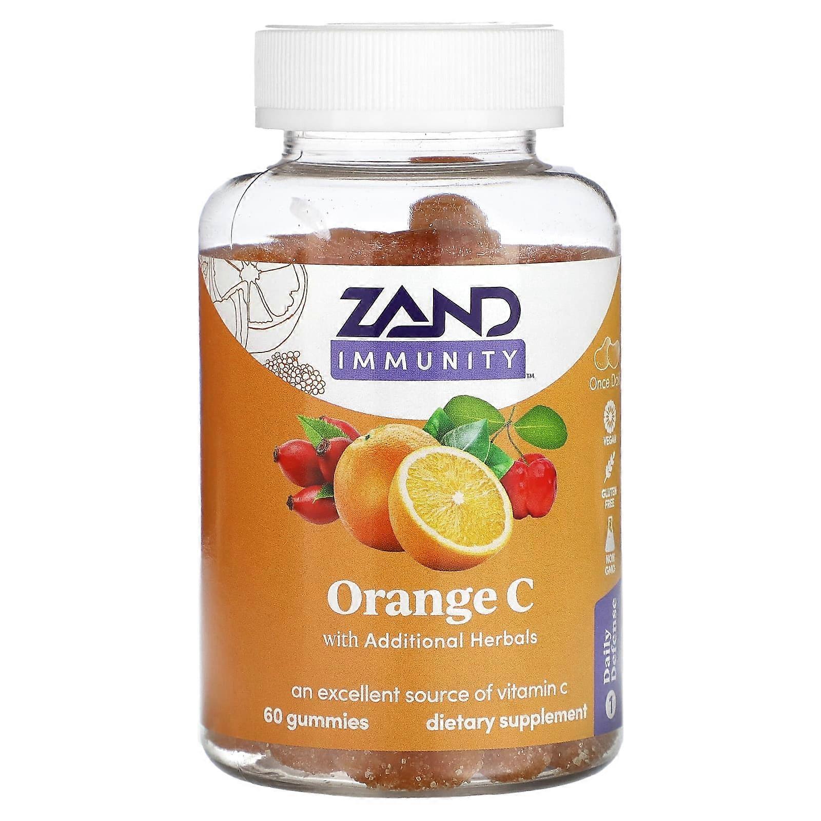 Immunity, Orange C Gummies, 60 Gummies