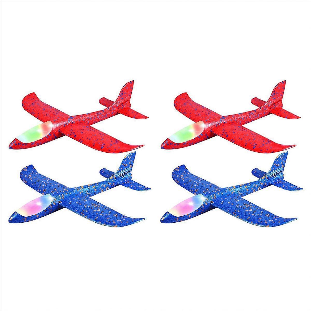 2Pack LED Light Airplane Toys Throwing Foam Plane Birthday Favors