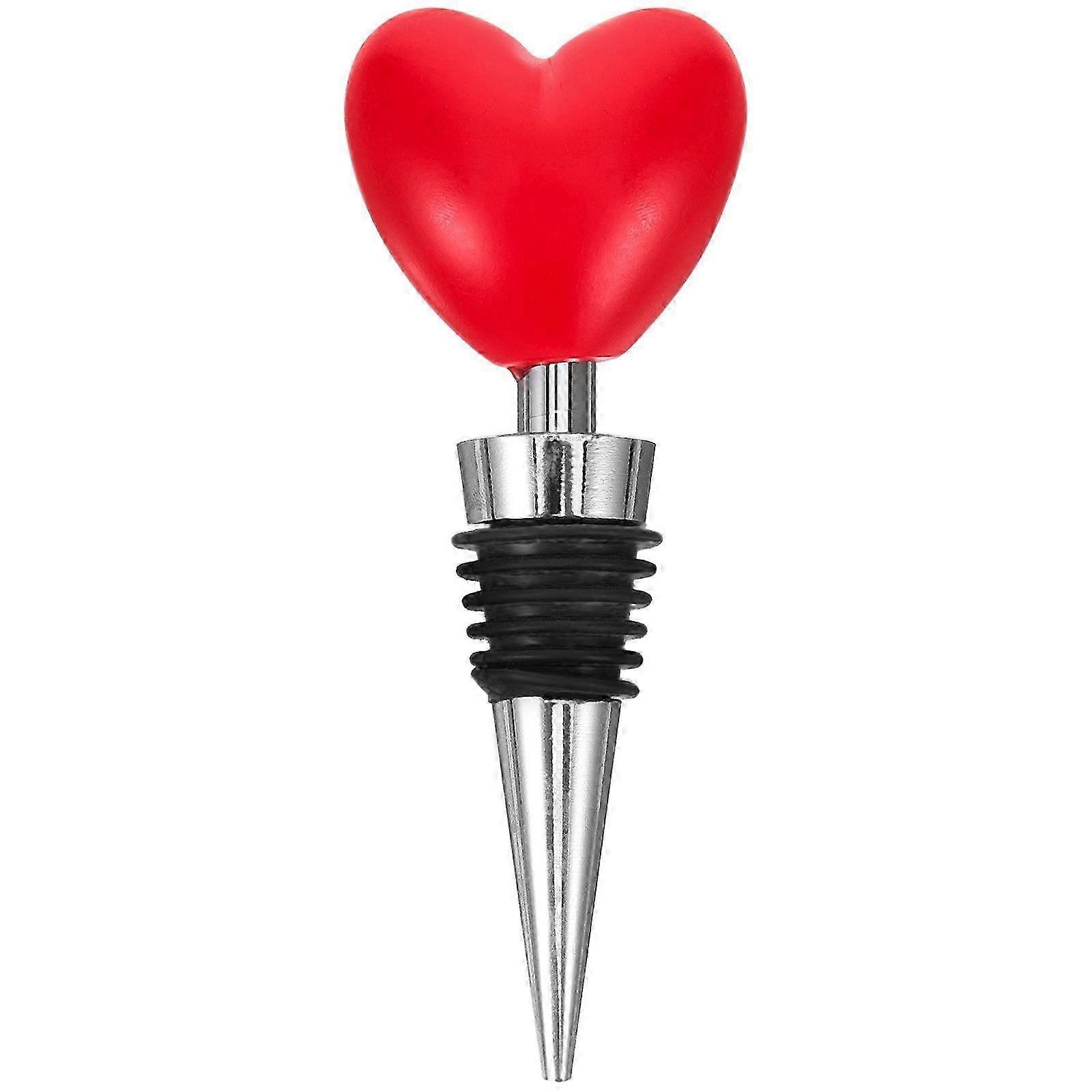 Wine Stopper Creative Heart Topper Modeling Wine Bottle Stopper For Pub