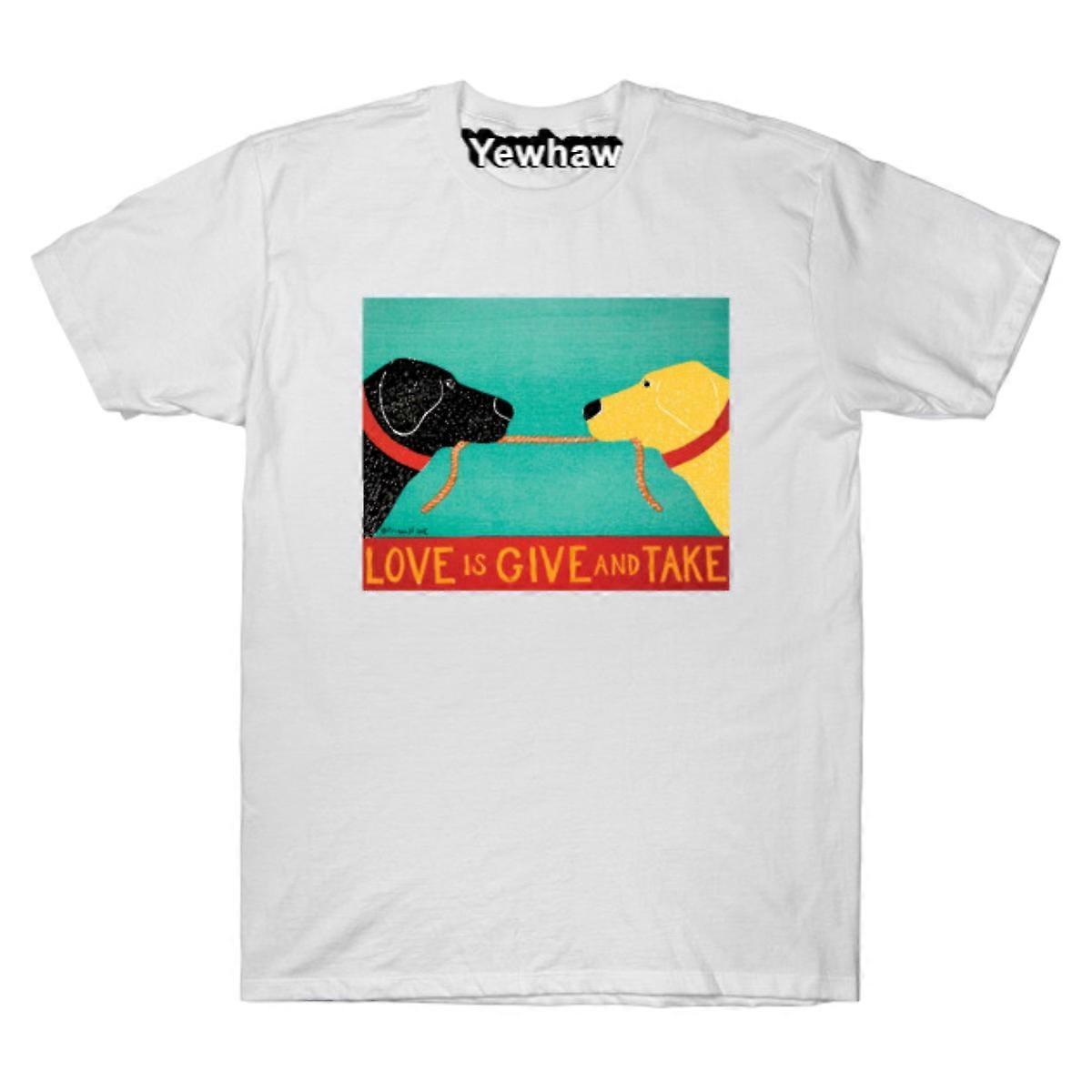 Stephen Huneck Love is Give and Take T-shirt pour chien