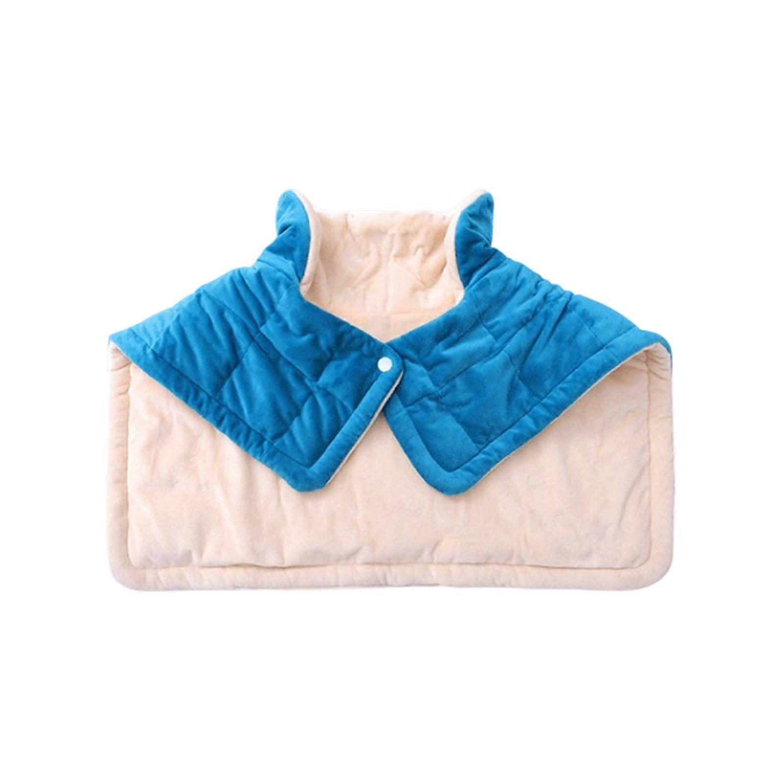 Adjustable Temperature Heating Blanket With Weighted Beads Design Full Body Coverage 45 90 120 Minutes Timer Soft Machine Washable  D