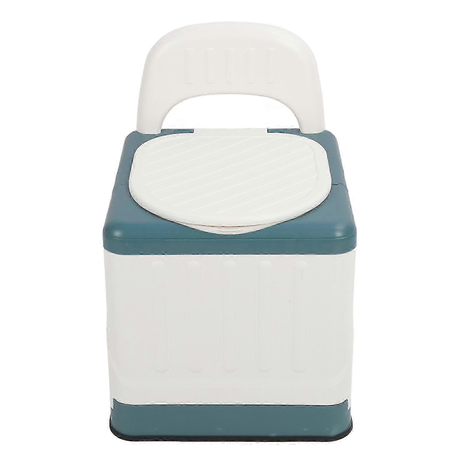 Foldable Commode Chair - Portable Toilet Wide-Seat for Elderly & Maternity