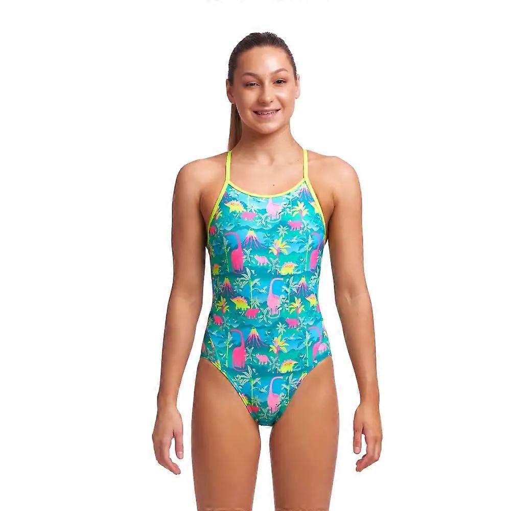 Funkita女孩史前派对钻石背泳装