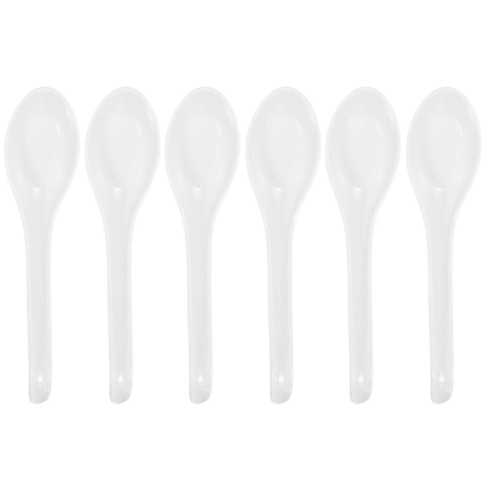 Ramen Spoons Set Of 6Pcs Asian Soup Spoons For Use At Home And Restaurants Easy To Clean With A Sleek Design