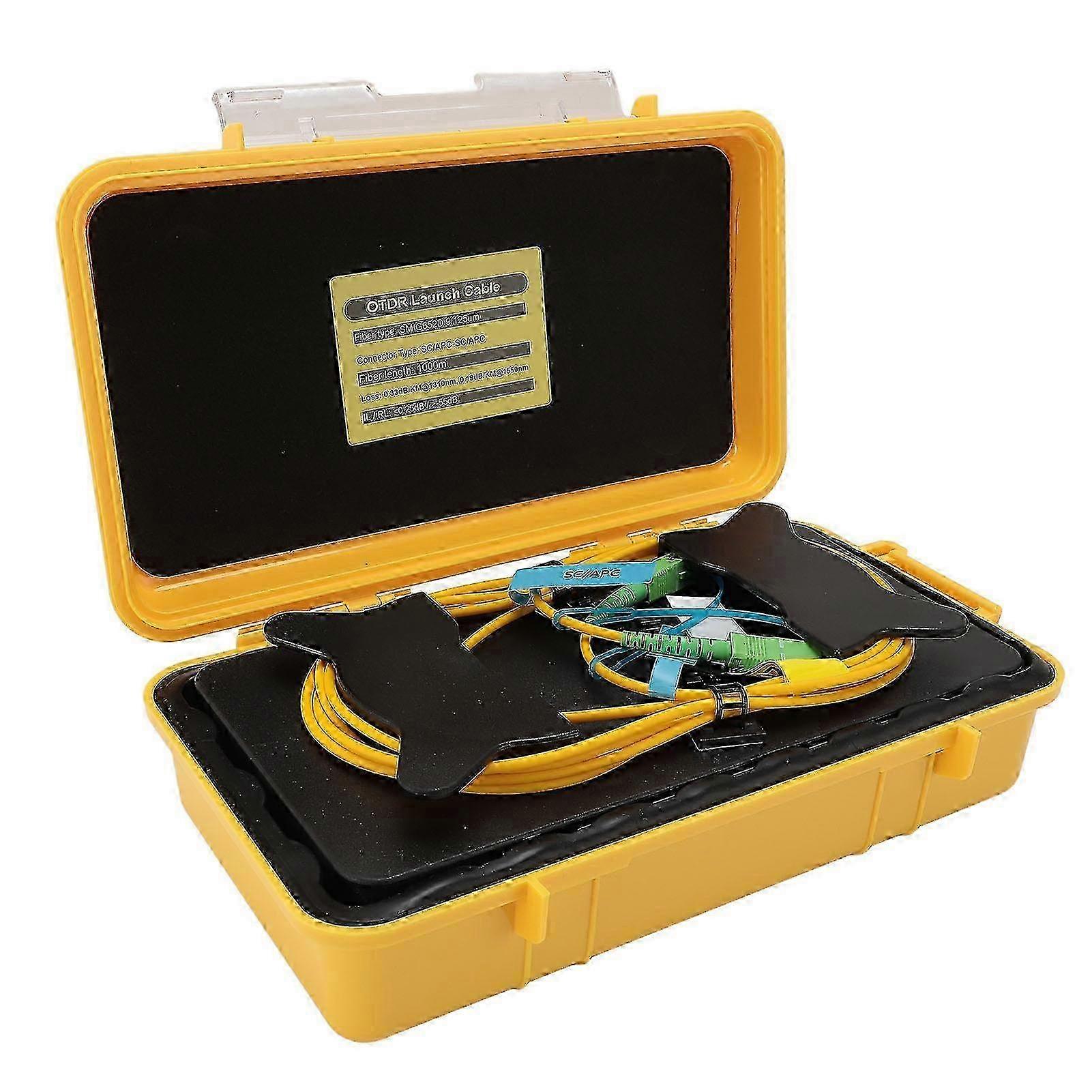 Optimized Fiber Optic Launch Cable Test Tool with Optical Time Domain Reflectometry for 1000m Si Cable Detection