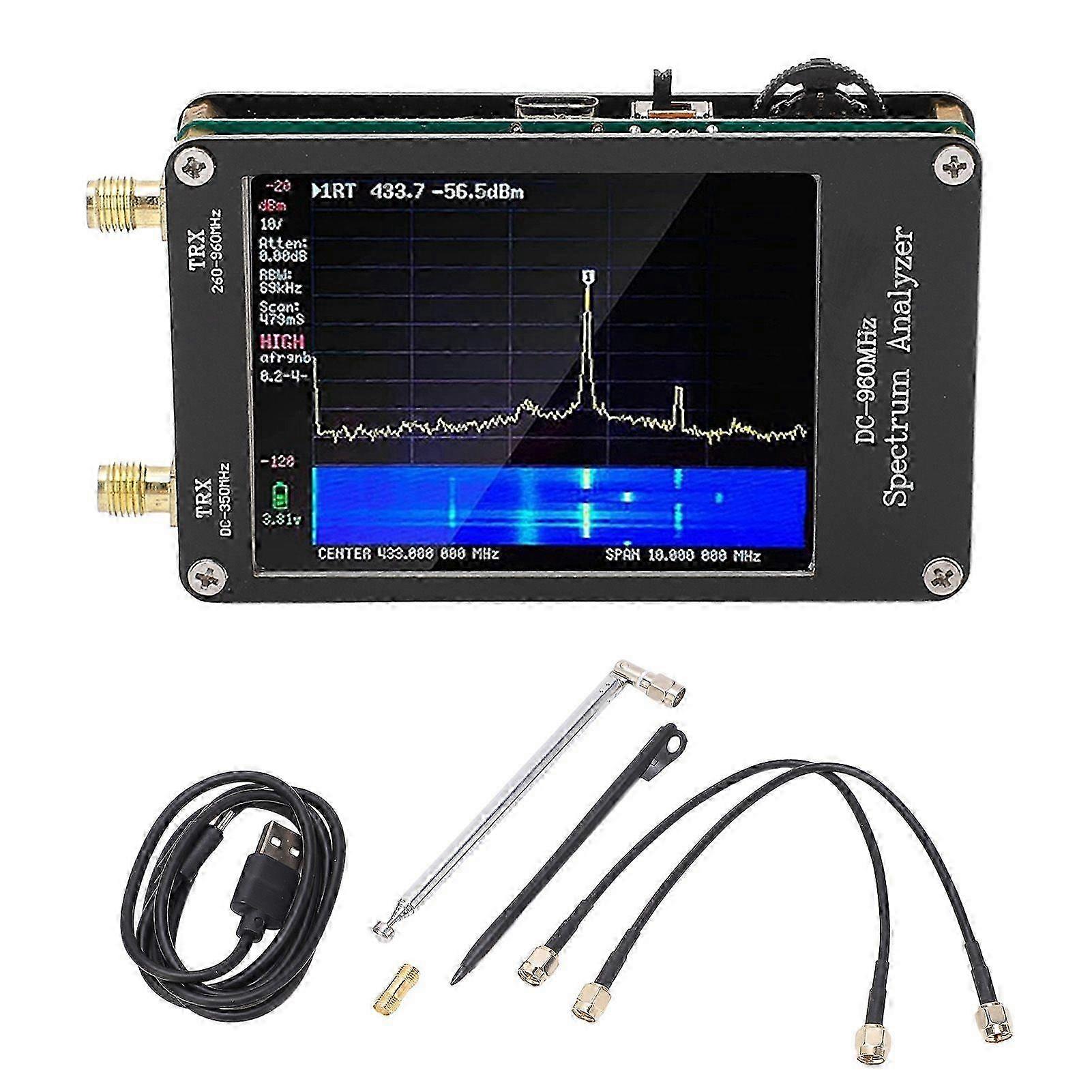 Spektrumanalysator MF HF VHF UHF-Eingang 4 Modi 2,8-Zoll-Touchscreen-tragbarer Spektrumanalysator-Signalgenerator