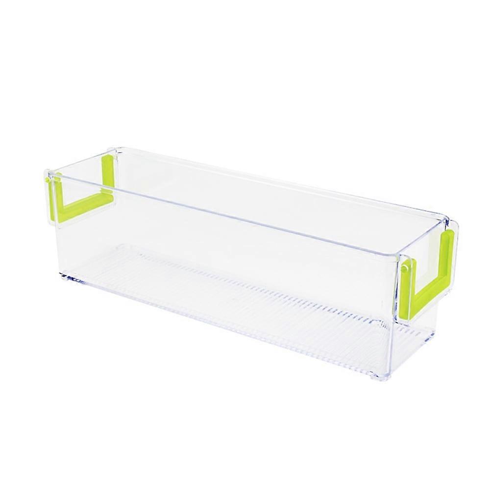 1pc Transparent Fridge Bin Plastic Storage Bin Refrigerator Kitchen Storage Box