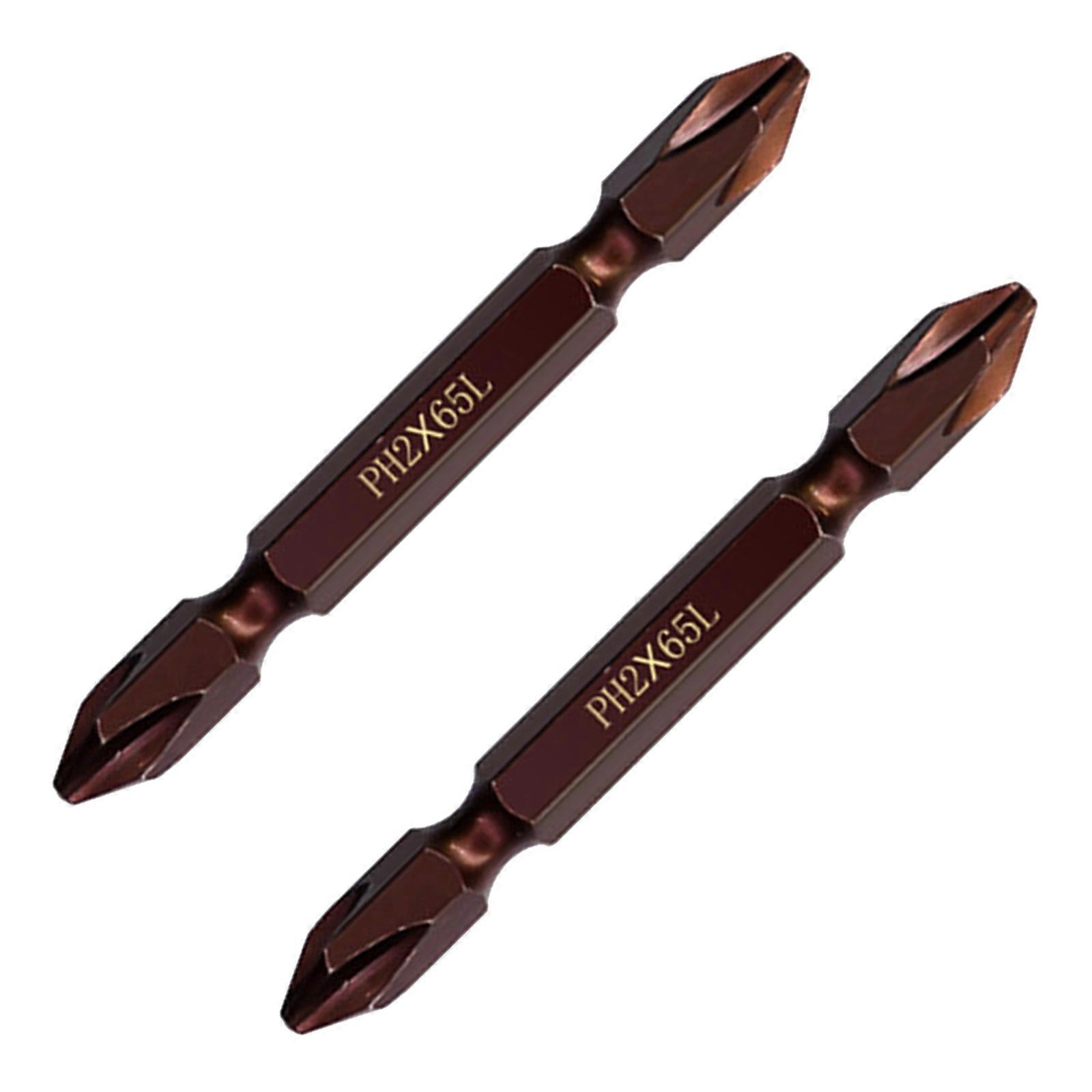 Double Head Screwdriver Bit Set Magnetic 1/4" Hexes Shanks Steel Drill Bit Security Bit 65mm-300mm Multicolor