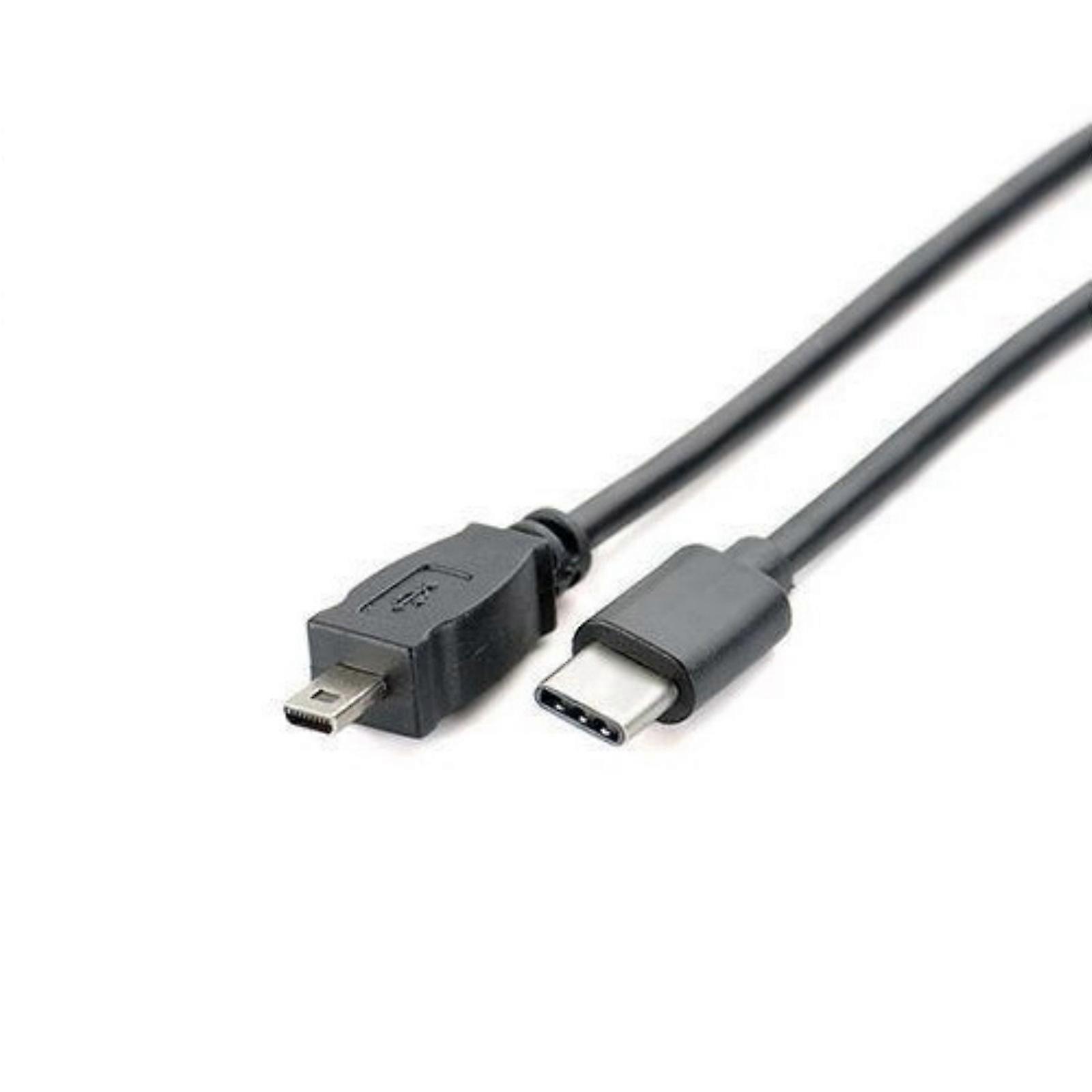 Type C to Mini USB 8Pin OTG Cable for Connecting Digital Cameras to Type C Devices with OTG Functionality Multicolor