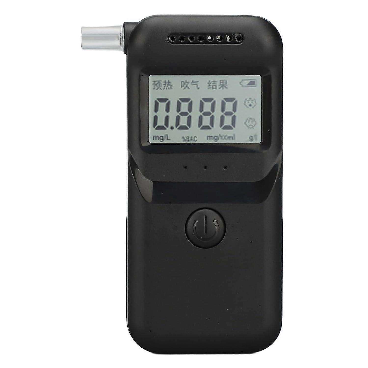 Digital Portable Breath Alcohol Tester with LCD Display for Home Personal and