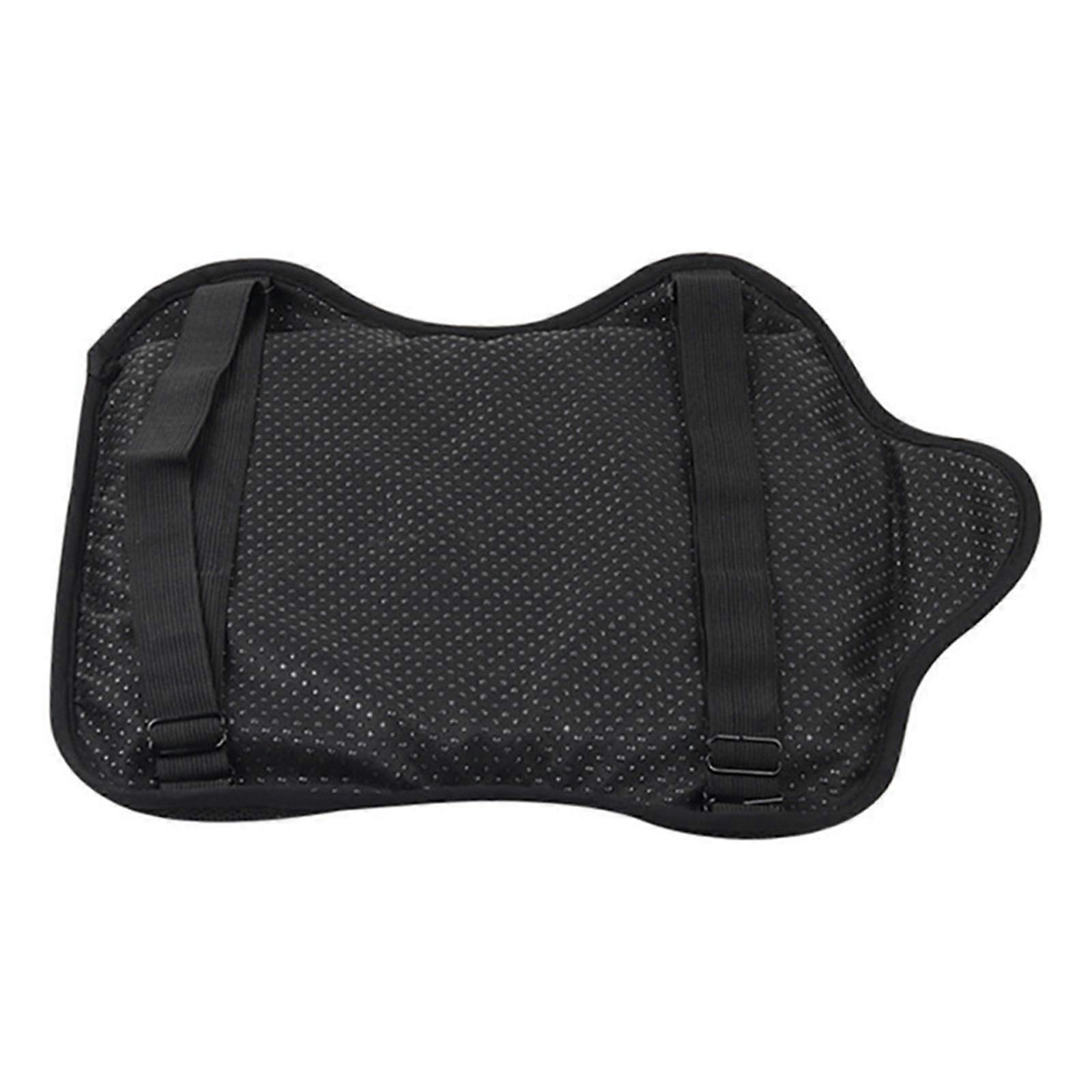 Breathable Shock Absorbing Motorcycle Seat Pad Elastic Gel Layer Airflows Channels Waterproof Seat Cover For Commuters Multicolor