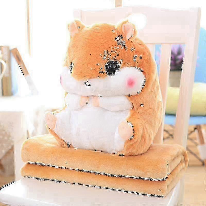 Soft plush hamster with blanket for snuggling and play 2025
