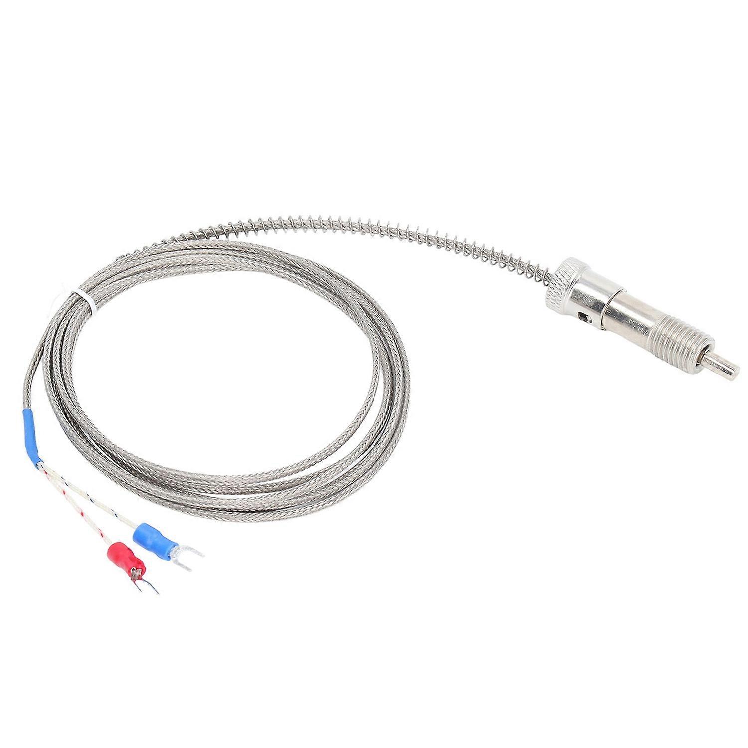Thermocouple 0‑400℃ K Type Temperature Sensor Probe Compression Spring M12 Thread 2m / 6.56ft