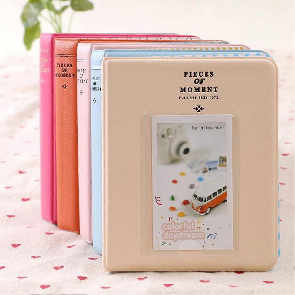 Ludlz 64 Pockets Mini Photo Album for Instax Mini Instant Camera & Name Card 3 inch Memory Storage Photo Album Picture Holder