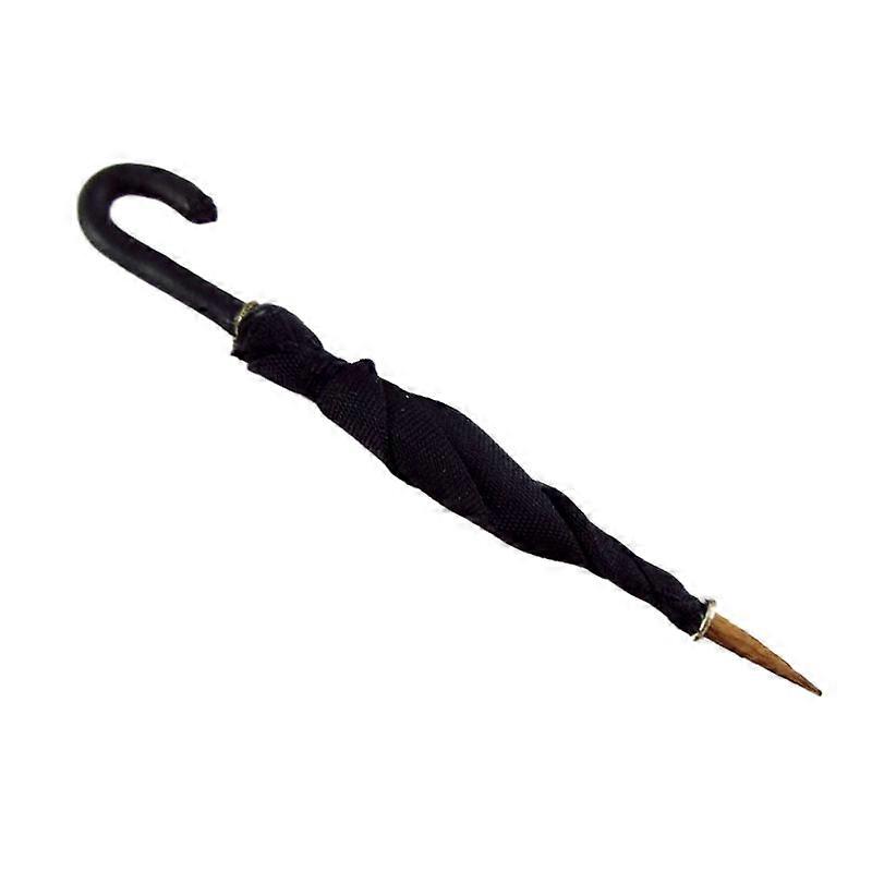 娃娃屋微型 1：12 比例大厅配件手工制作的绅士雨伞