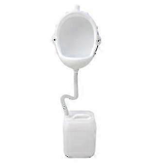 Wall-Mounted Men Urinal with Hose Splash-Proof Easy Installation Reusable Temporary Construction Site Urinal Waterless