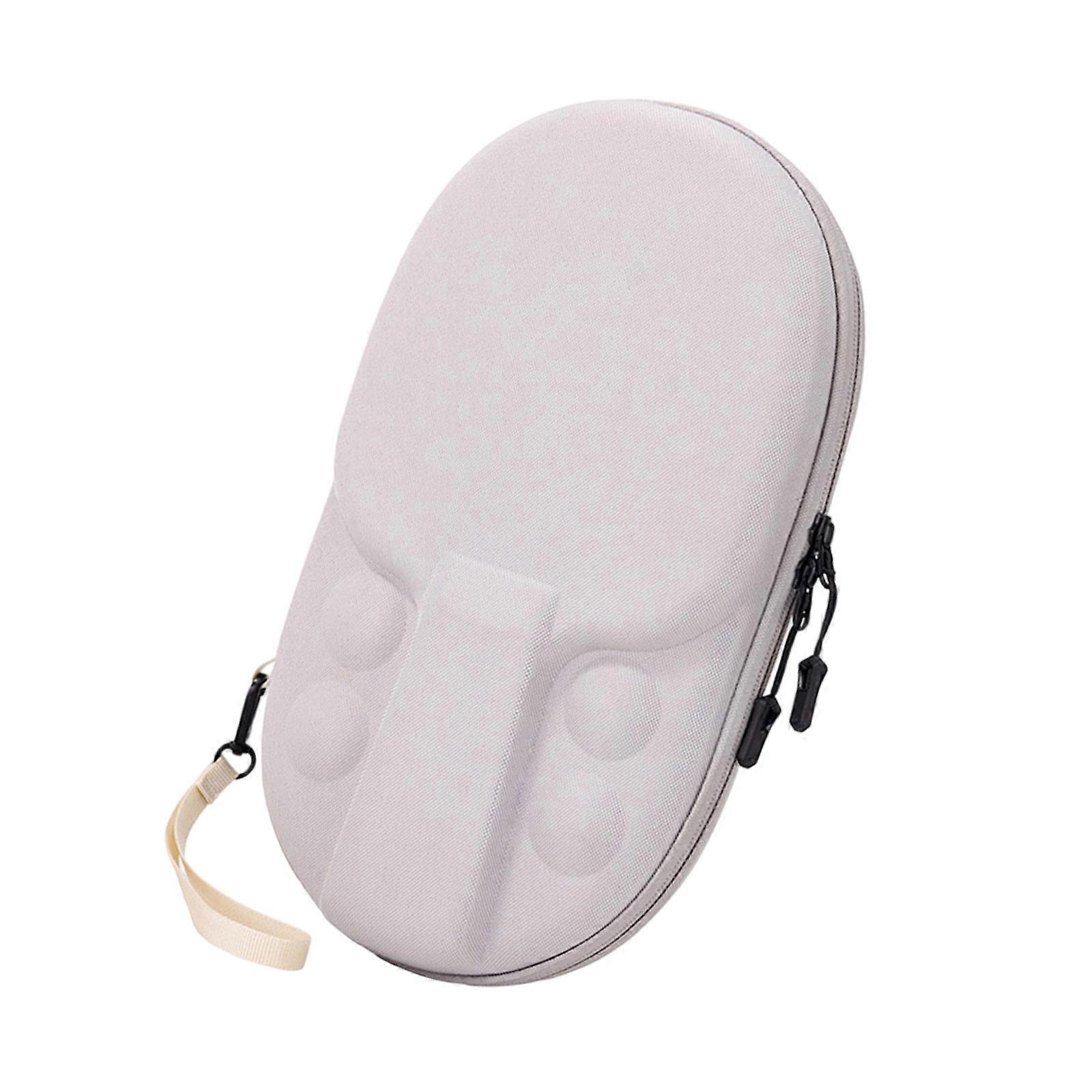 Durability Hard Shell Table Tennis Paddles Case With Double Layer Light weight Waterproofed For Training And Travel  White