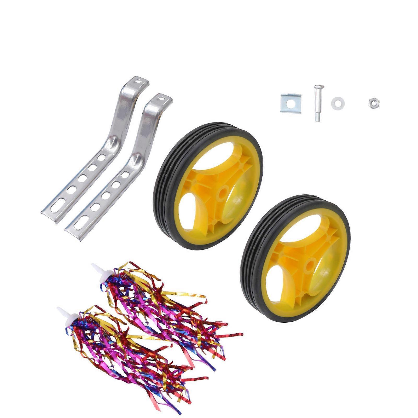 Children Training Wheels Round Design First-Time Bike Learners EnvironmentallyFriendlyMaterial 1Set