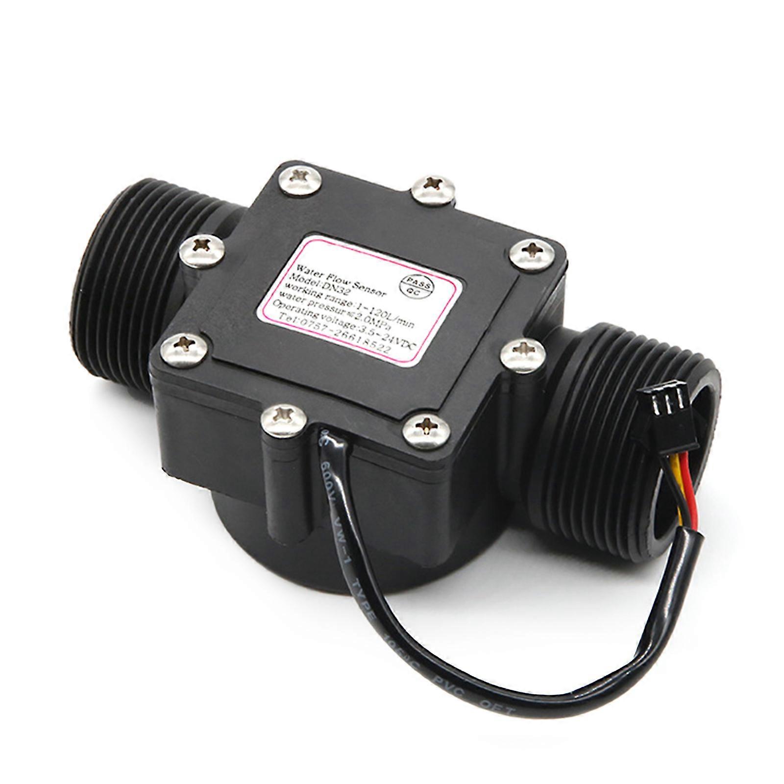 DN32 Flowmeter Water Flow 2-120L/min Water Flow Sensor Liquid Flowmeter for Landscape Irrigation High Performances Multicolor