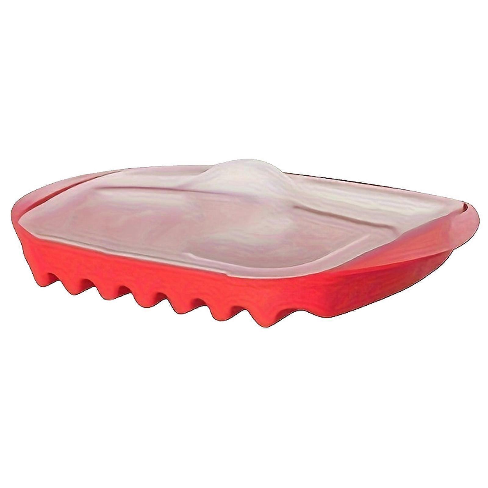 Microwave Bacons Crisper Plate With Grease Splatter Lid Nontoxic PP Grooved Bacons Baking Tray Fast Cooking Solution Multicolor