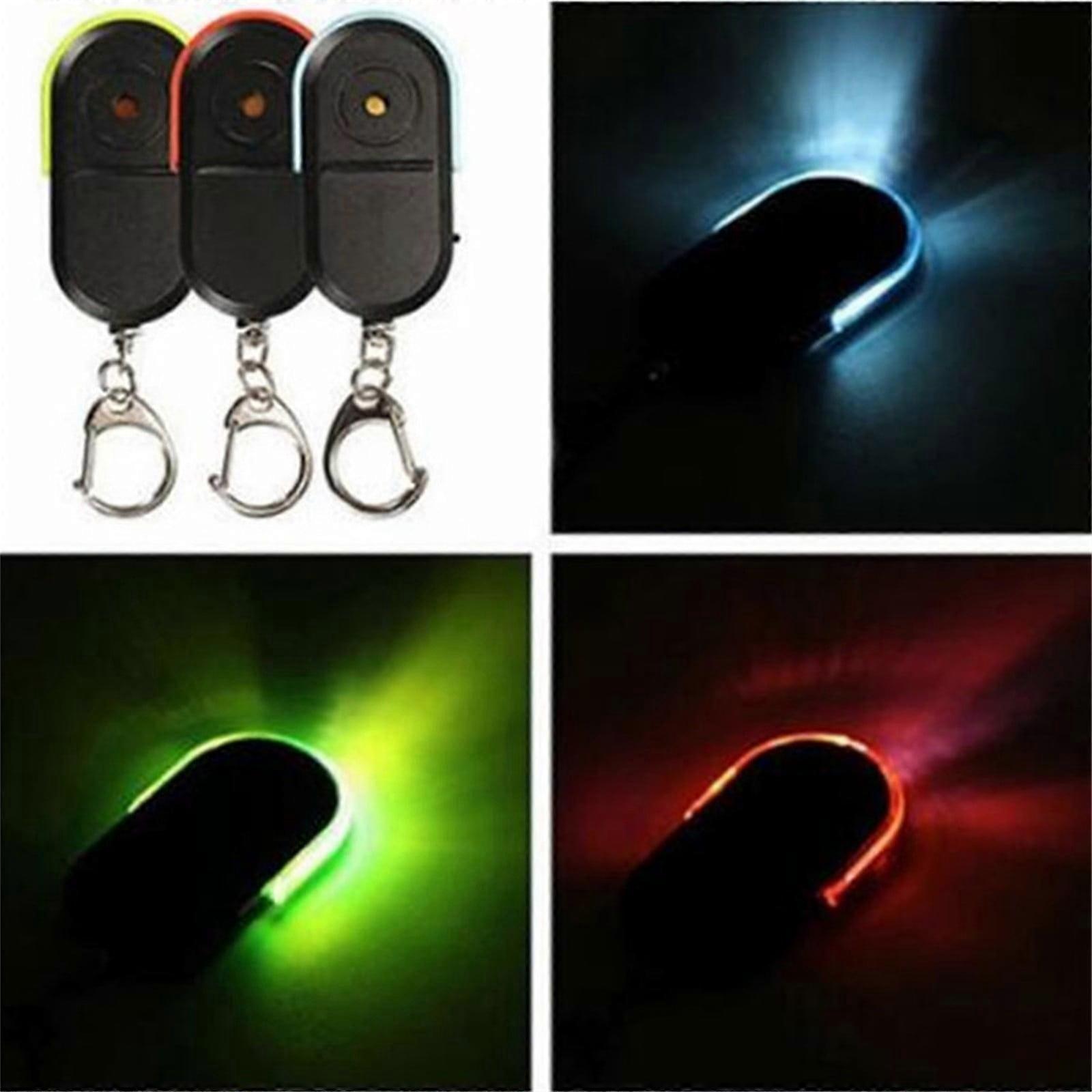 Mini Key Finder 3 Pcs, Anti-Lost Tracker with 8-10M Range, Whistle Control, LED Alarm & Battery for Keys, Wallets, MP3 etc.