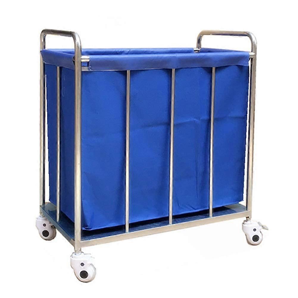 Rolling Laundry Cart on Wheels with Removable Cover for Hotel, Kitchen and Storage Use