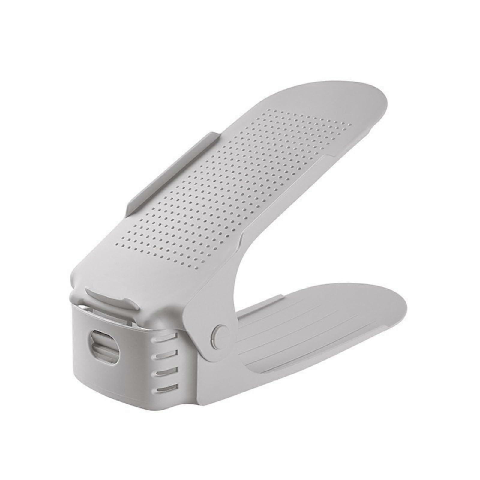 Space Saving Double Layer Shoe Rack Organizer for Closet Entryway Storage Shelves