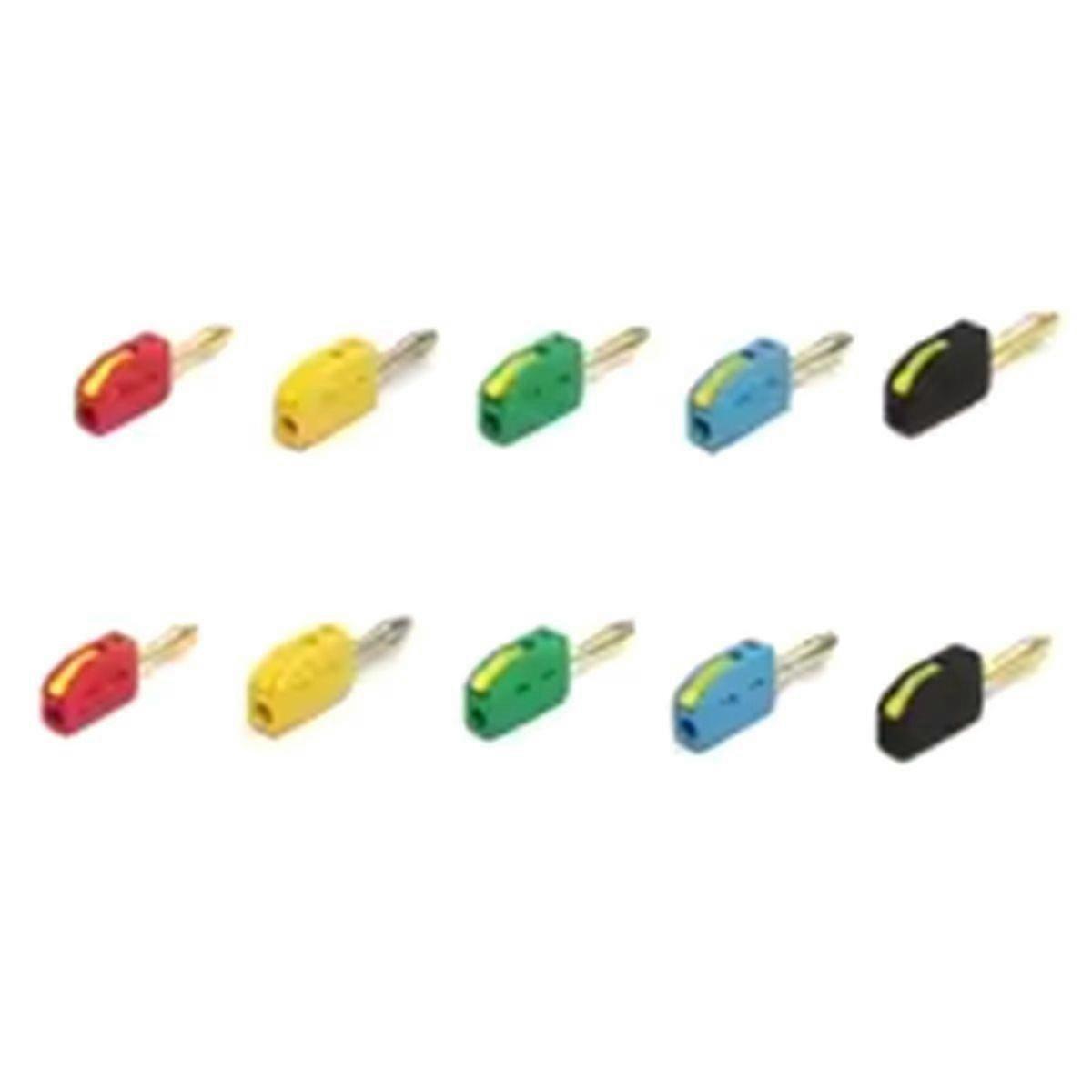 10 PCS 4mm Banana Plug High Current Quick Connect Gold-Plated Banana Connector 32A Electrical Test