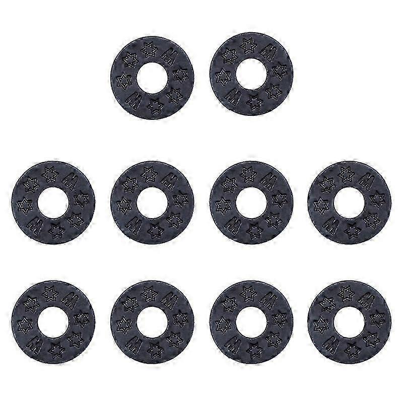 10pcs Rubber Guitar Strap Locks - Protective Blocks for Guitars