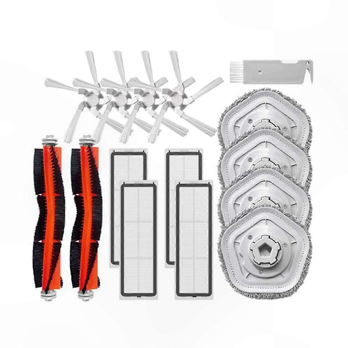 Self-Cleaning Robot Vacuum with Main Brush, Side Brush, HEPA Filter, and Mop Pads for Home Cleaning