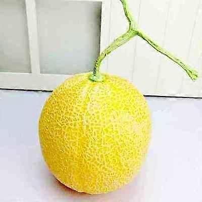 Artificial Fruit Yellow Hami Melon Foam Decorative Prop for Home Party Vase Photography 1pc