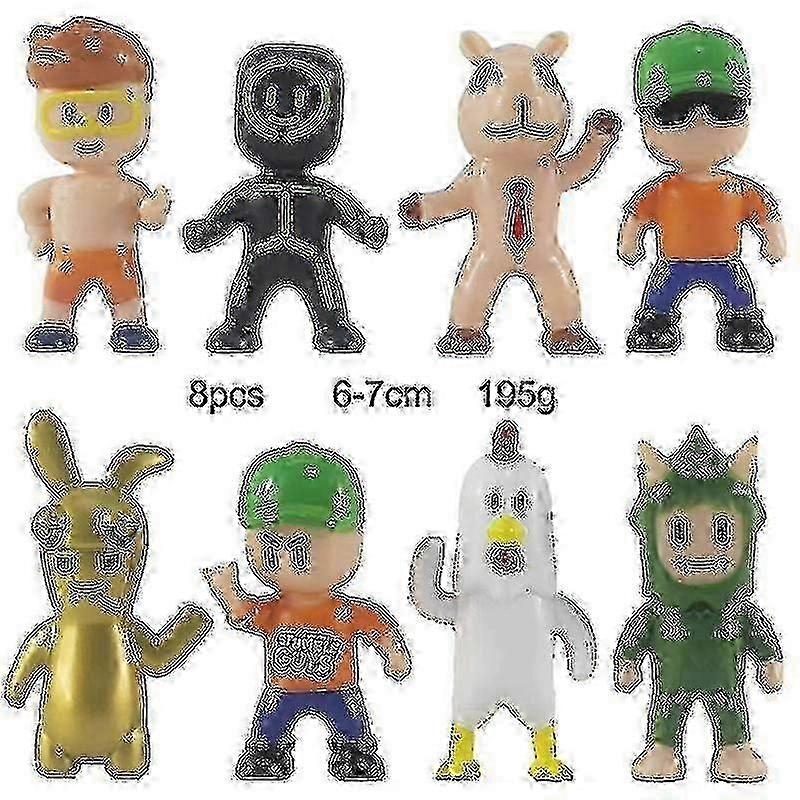 2025 Pvc Guy Battle Game Characters Model Stumble Guys Anime Action & Toy Figures Set For Child