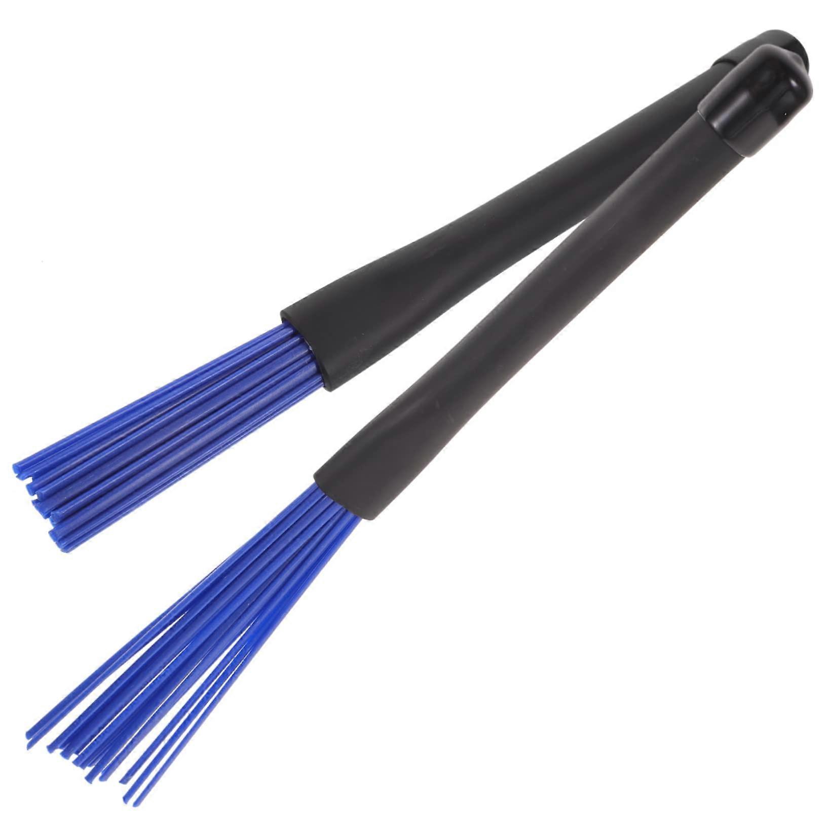 Drum Brushes Nylon Wire Retractable with Soft Grip for Jazz Drumming Beginners Youth Bands