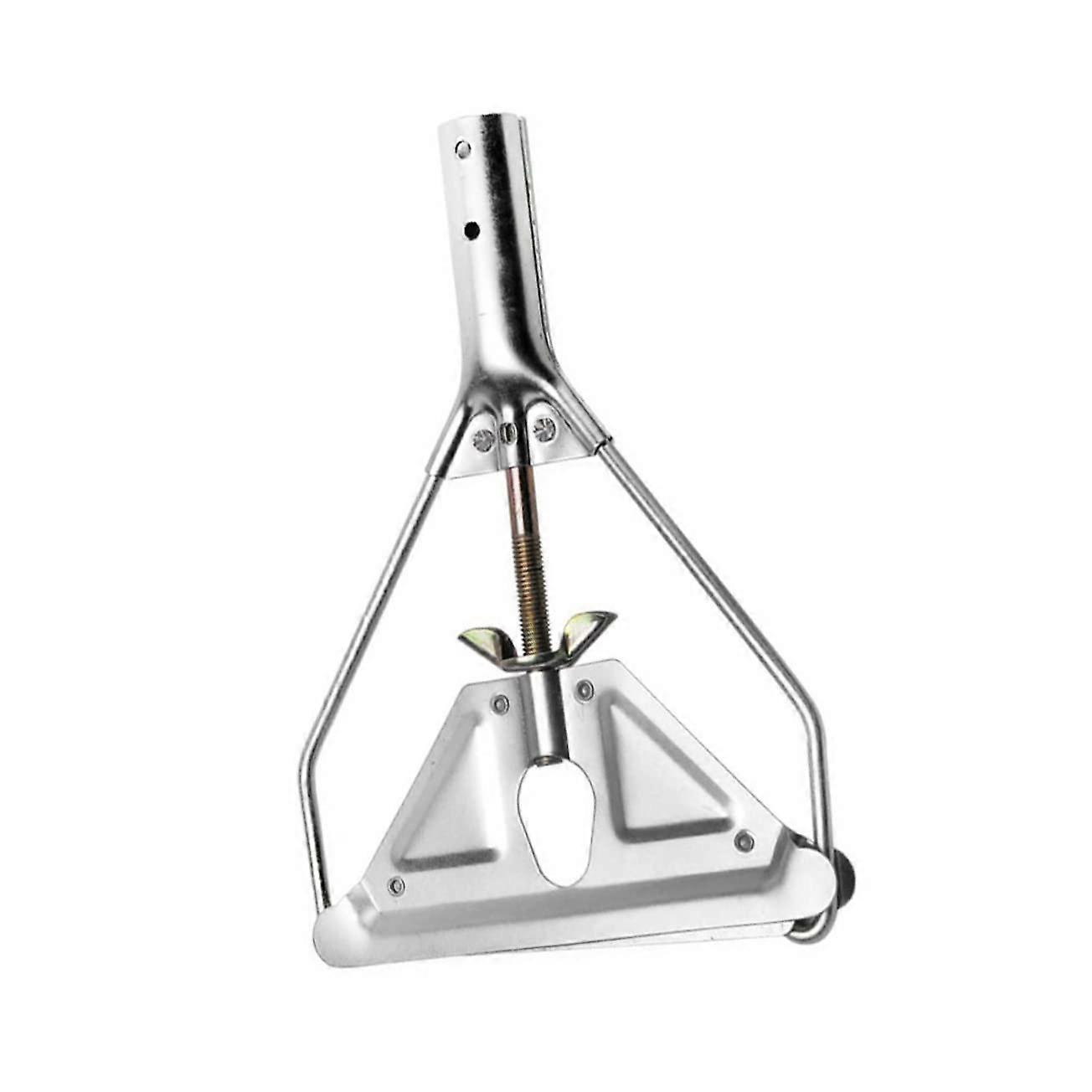 Triangle Mop Handle Base Heavy Duty Iron Build QuickConnect Replacement for Home and Commercial Use