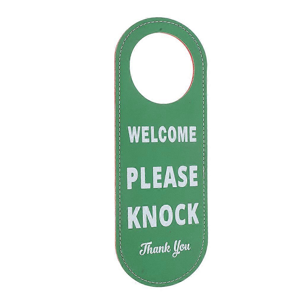 Rectangular Door Hanger Sign Privacy Protection Do Not Disturb Simple And Elegant Design Pu For Dorm Hotel Home 1Pcs