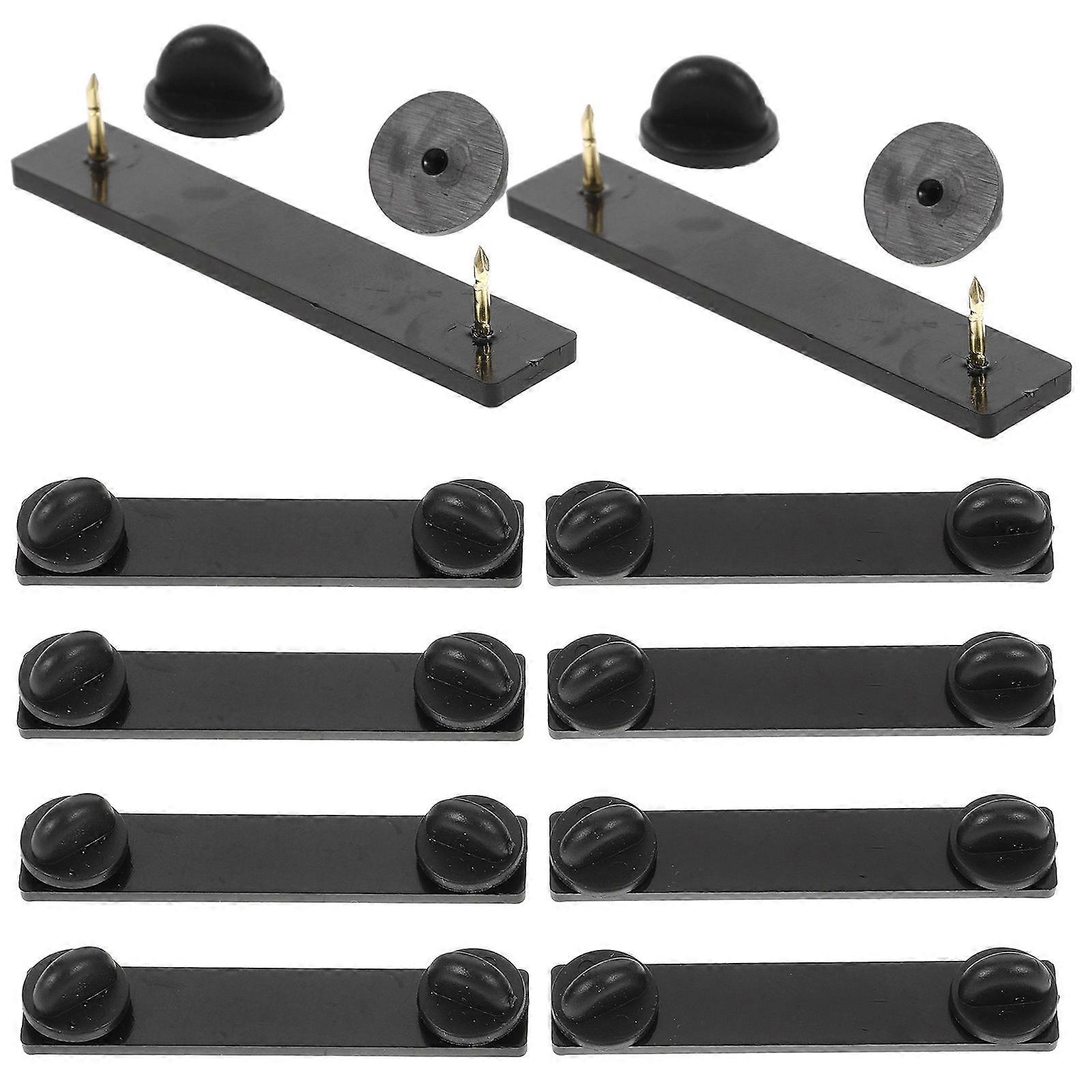 Pin Locking Back Badge Pin Backs Service Bars Crafters Diy Projects 10Pack