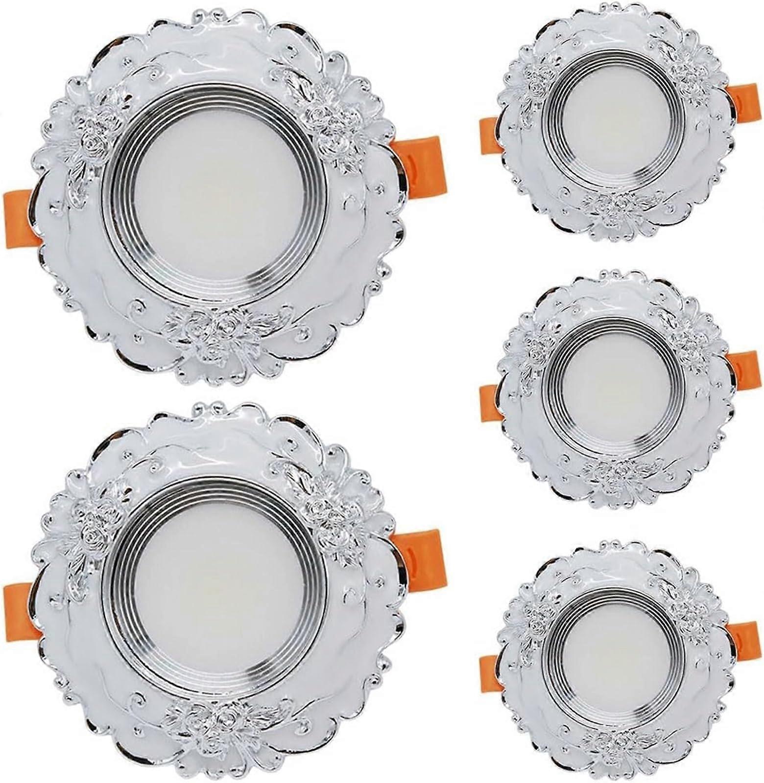 5 Pack 4 Inch LED Recessed Downlight Dimmable Ceiling Light ThreeColor Temp White 10W