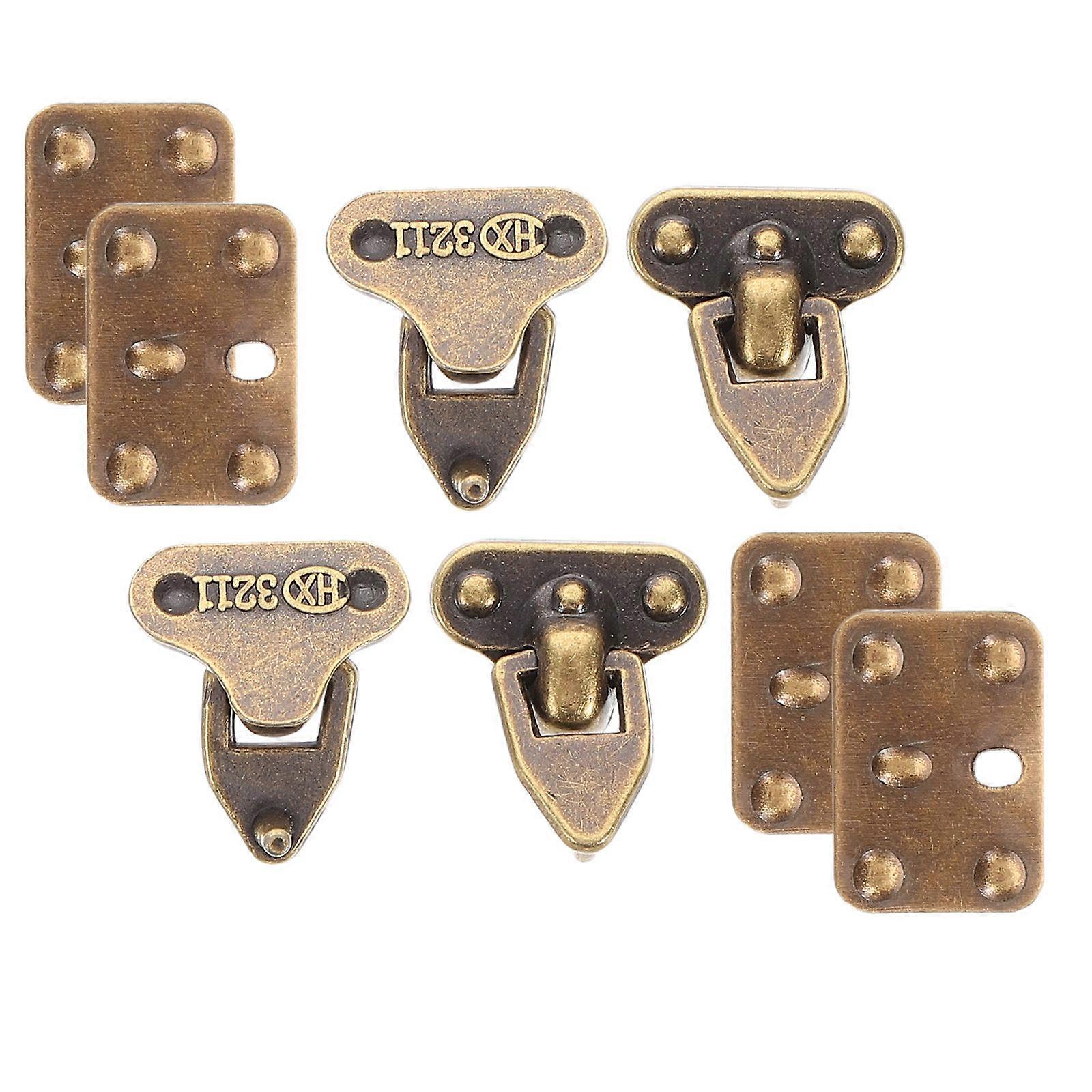 Miniature Case Clasps Metal Locks for DIY 4Sets Doll Suitcase Accessories