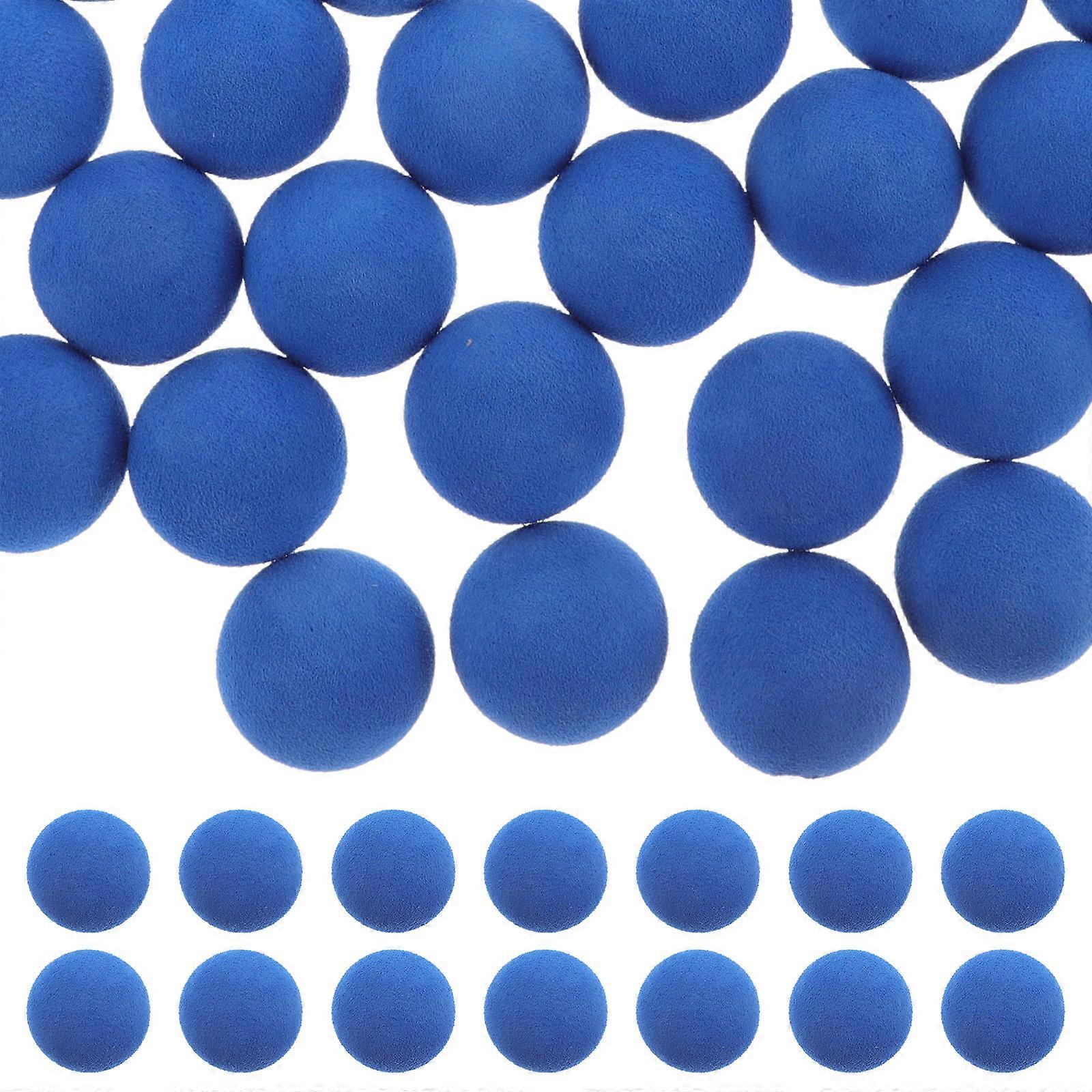 Blue Eva Soft Bouncy Balls for Baseball Training 50Pcs Ball Set