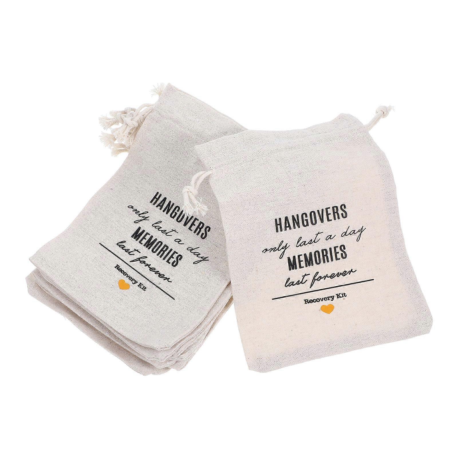 Bag Drawstring Pouch for Storage 10Pcs White Cloth Wedding Party