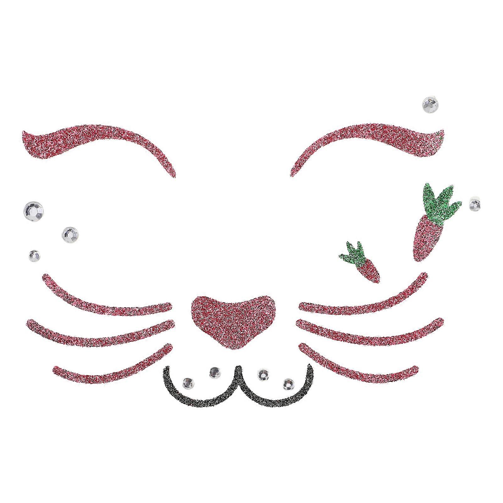 Bunny Face Stickers Rabbit Temporary Tattoo for Easter Party Accessories