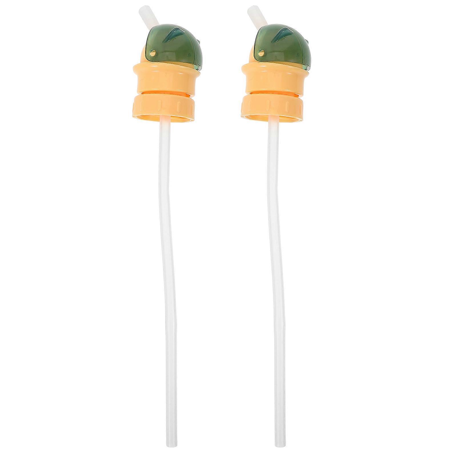 Spill Proof Water Bottle Cap for Beverage Changeover Caps 2Pcs Green PP