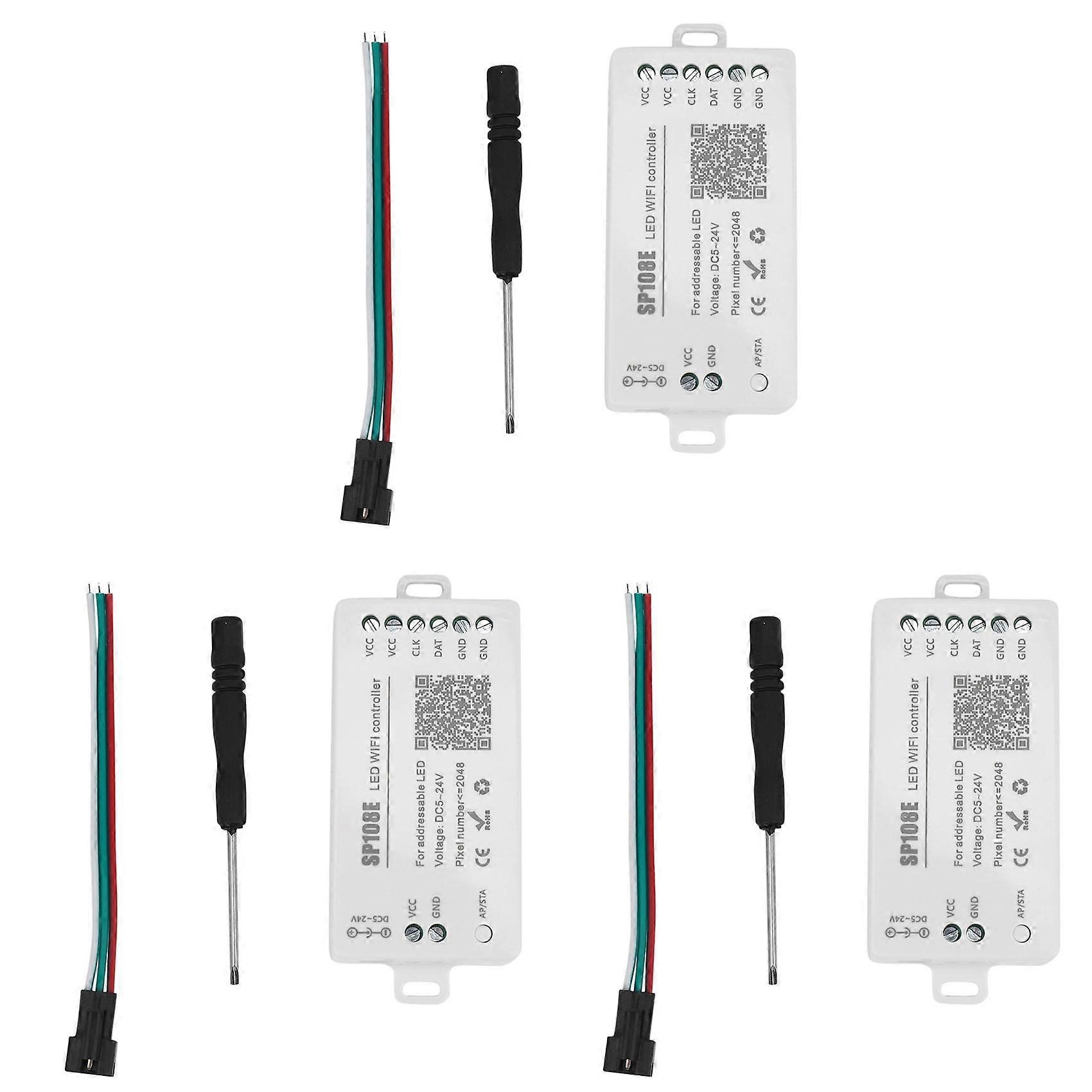 3X SP108E LED Wifi Magic Controller WS2812B WS2813 Etc LED Strip Module Light Smart APP Wireless Control