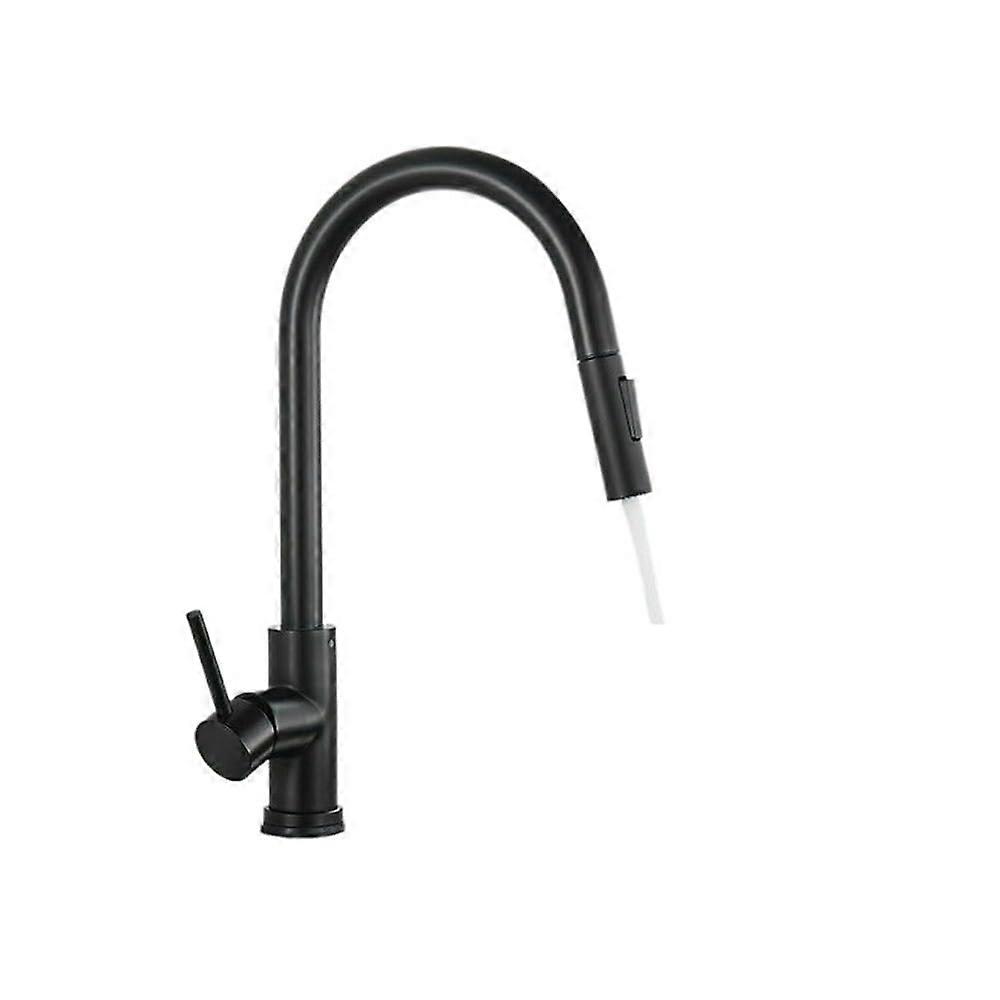 Black Touch Kitchen Faucet with PullOut Sprayer Stainless Steel Touch Sensitive Control