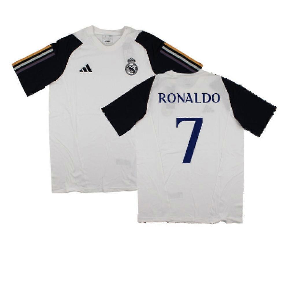 2023-2024 Real Madrid Core Tee (White) (Ronaldo 7)