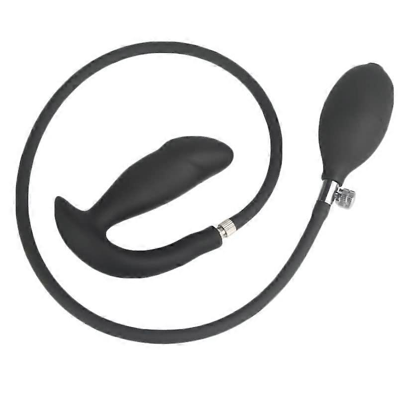 Inflatable Silicone Butt Plug with Adjustable Size Expansion for Adults Couples