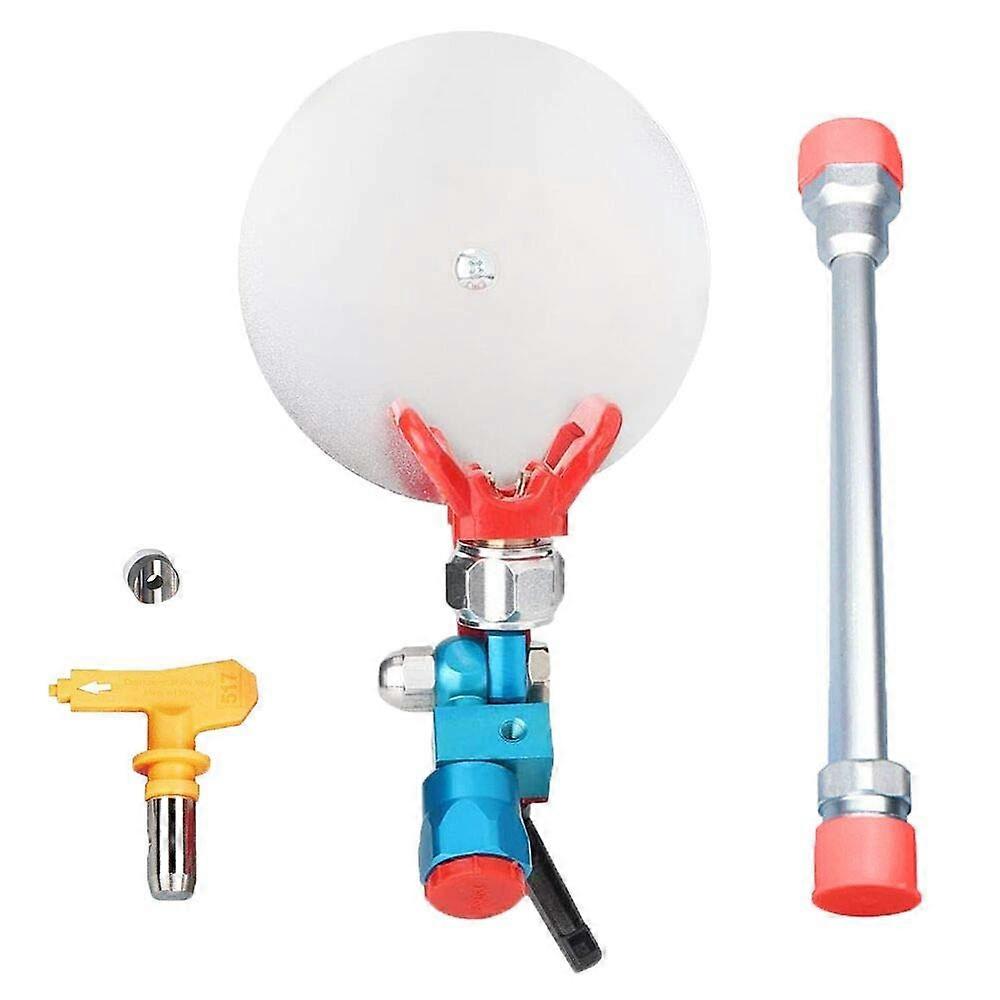 Paint Spray Gun with 517 Airless Sprayer Nozzle, 8 Inch Extension Pole, Precise Edge Control