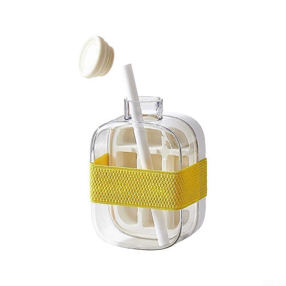 500ml Ice Cube Maker with Straw and Strap for Home Refrigerator, Effortless Ice Extraction